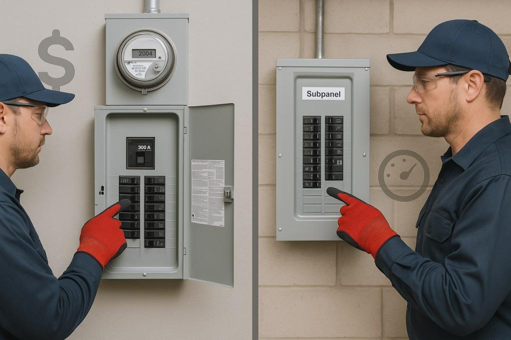 Blog 7 Main Panel vs Subpanel: Cost, Capacity, and Code Considerations
